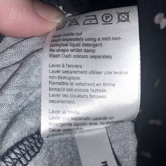 🎄Maternity Nursing Seraphine Navy blue/Pink Dot Dress-Size US 10 - Picture 8 of 15